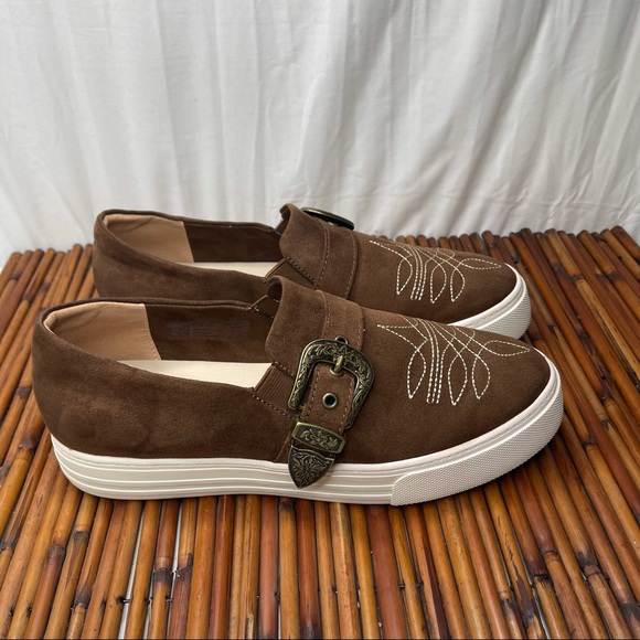 Ariat Shoes - Ariat Unbridled Willow Cognac Faux Suede Shoes